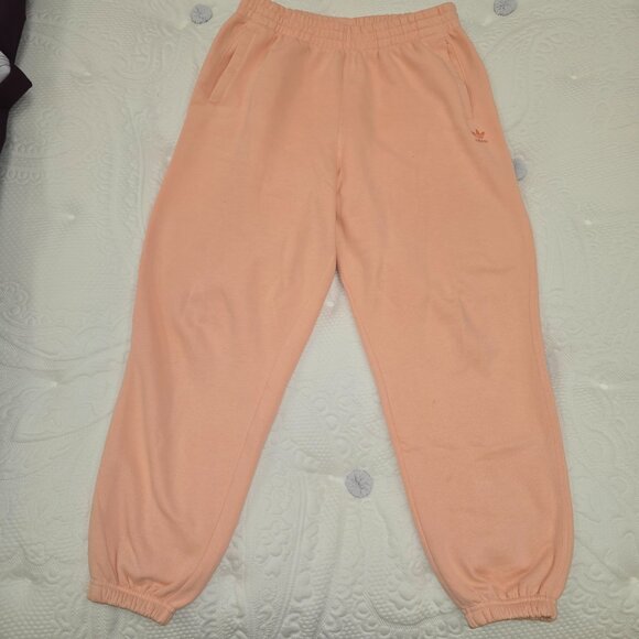 Adidas Men's Peach Colored Super Soft Sweatpants W Tapered Leg Size XL - Picture 3 of 10